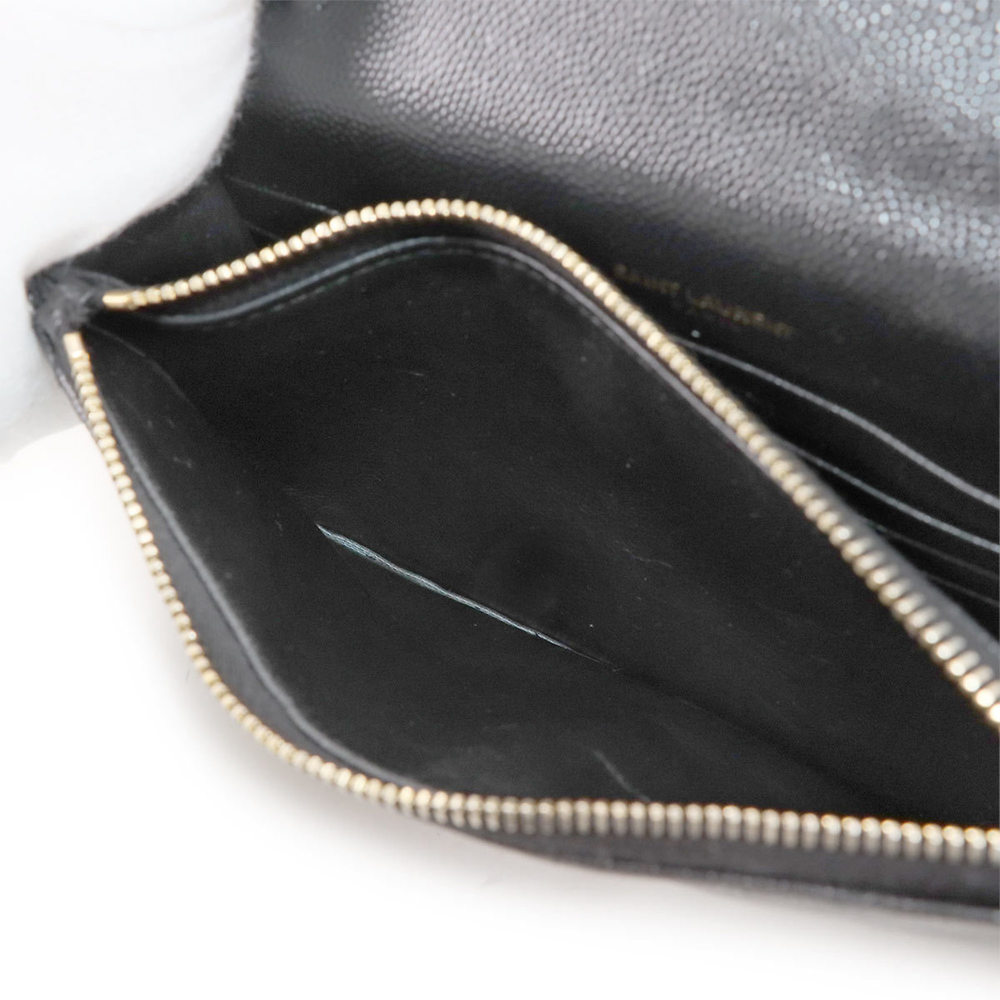Yves Saint Laurent Saint Laurent Paris Cassandre Envelope Chain Wallet, black - Picture 8 of 10